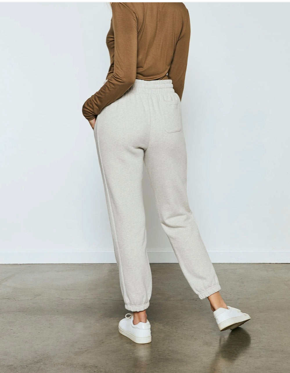 The Alvie Pant - Heather Taupe- Gentle Fawn